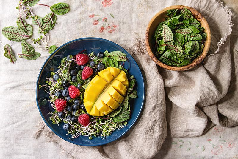 Grilled Meat with Fruits
