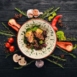 Black Pasta with Meat