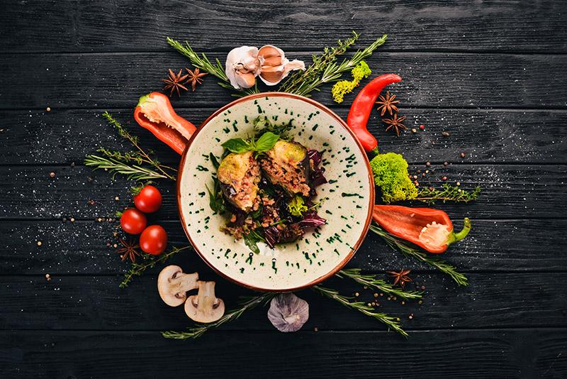 Black Pasta with Meat